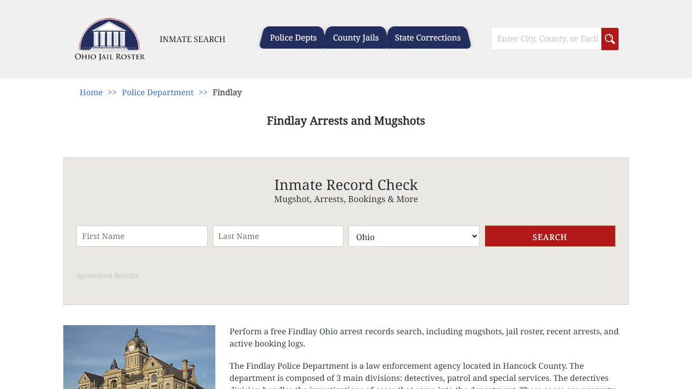 Findlay Arrests and Mugshots | Jail Roster Search
